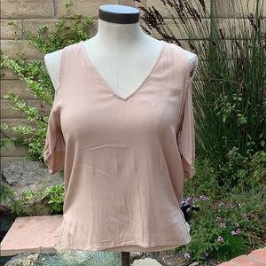 NWT PacSun Nude Cold Shoulder Top Size S!